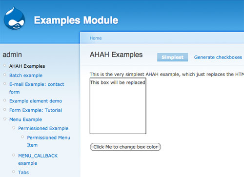 Example Module AHAH Example Page