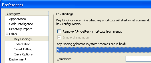 VI Keybinding Configuration