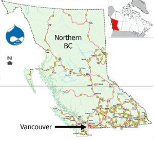 Northern BC Map