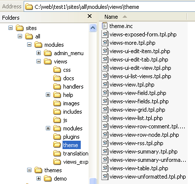 Theme File List