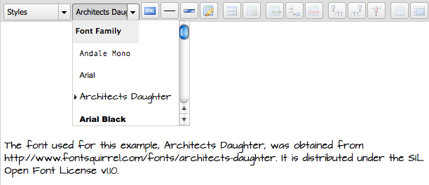 Architects Daughter font